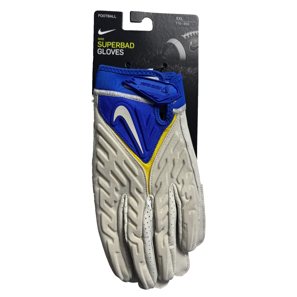 Nike Superbad 6 Promo Football Gloves XXL Aaron Donald Rams Player Issue Bone